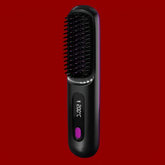 electric hair straightening brush (anti-burn)