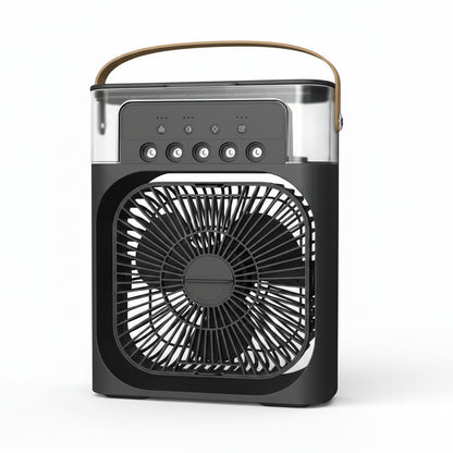 Ventilateur Rafraîchisseur d'Air 3-en-1 — Climatiseur Portable avec Lumière LED